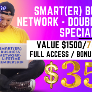 SMART(ER) Business Network Lifetime Membership 1 Pay Option Sale Banner