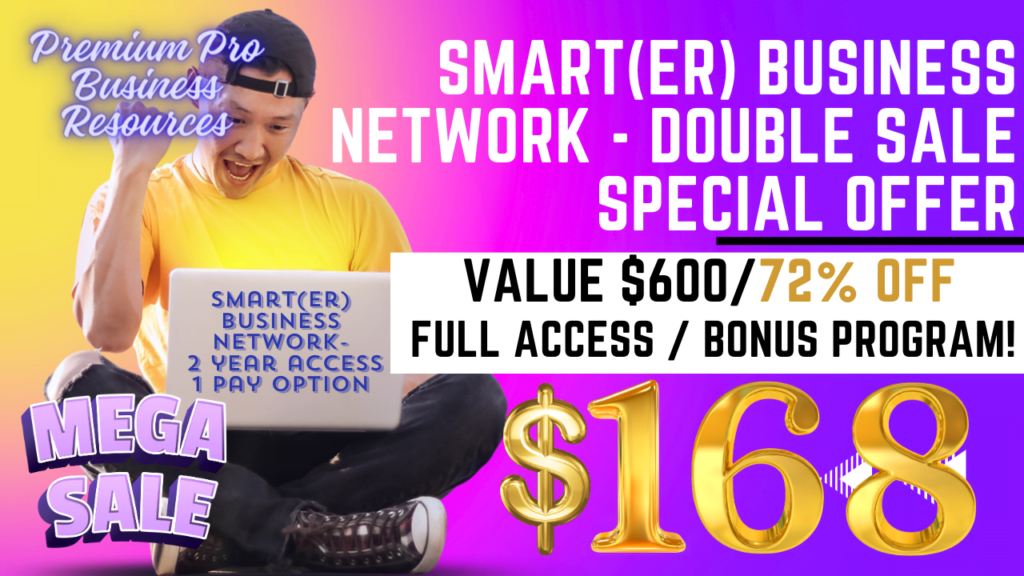 SMART(ER) Business Network Membership 2 Year 1 Pay Option Sale Banner