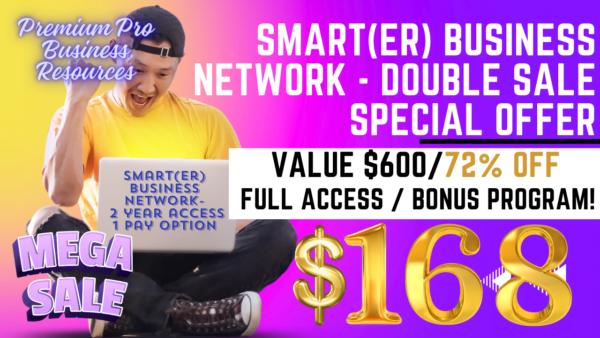 SMART(ER) Business Network Membership 2 Year 1 Pay Option Sale Banner