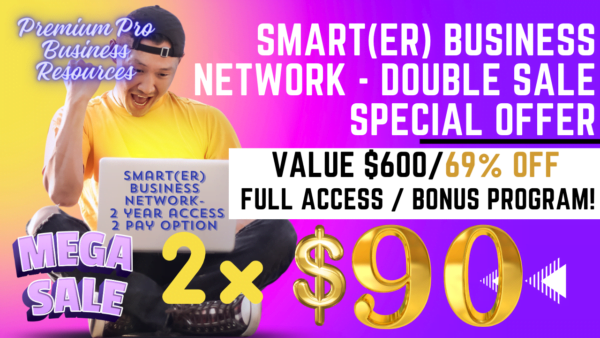 SMART(ER) Business Network Membership 2 Year with 2 Pay Option Sale Banner