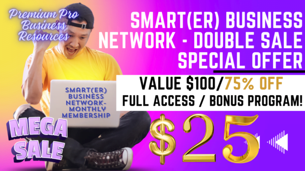 SMART(ER) Business Network Membership Monthly Special Offer Sale Banner
