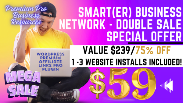 SMART(ER) Business Network Tools - WordPress Premium Affiliate Links Pro Plugin Sale Banner