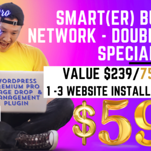 SMART(ER) Business Network Tools - WordPress Premium Pro Image Drop and Management Plugin Sale Banner