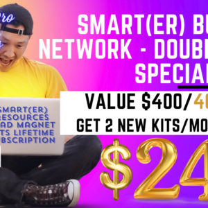 SMART(ER) Business Resources Lead Magnet Kits Lifetime Subscription Sale Offer Banner