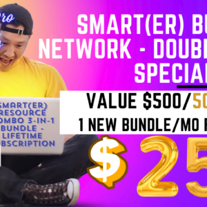 SMART(ER) Network Resource 3 in 1 Bundle Lifetime Sales Banner