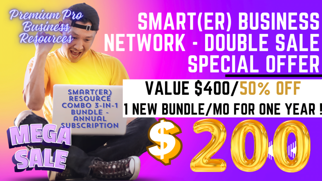 SMART(ER) Network Resources 2 in 1 Bundle Offer Annual Subscription Sale Banner