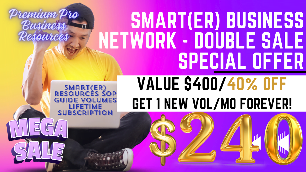 SMART(ER) Business Resources SOP Guide Volumes Lifetime Subscription Special Offer